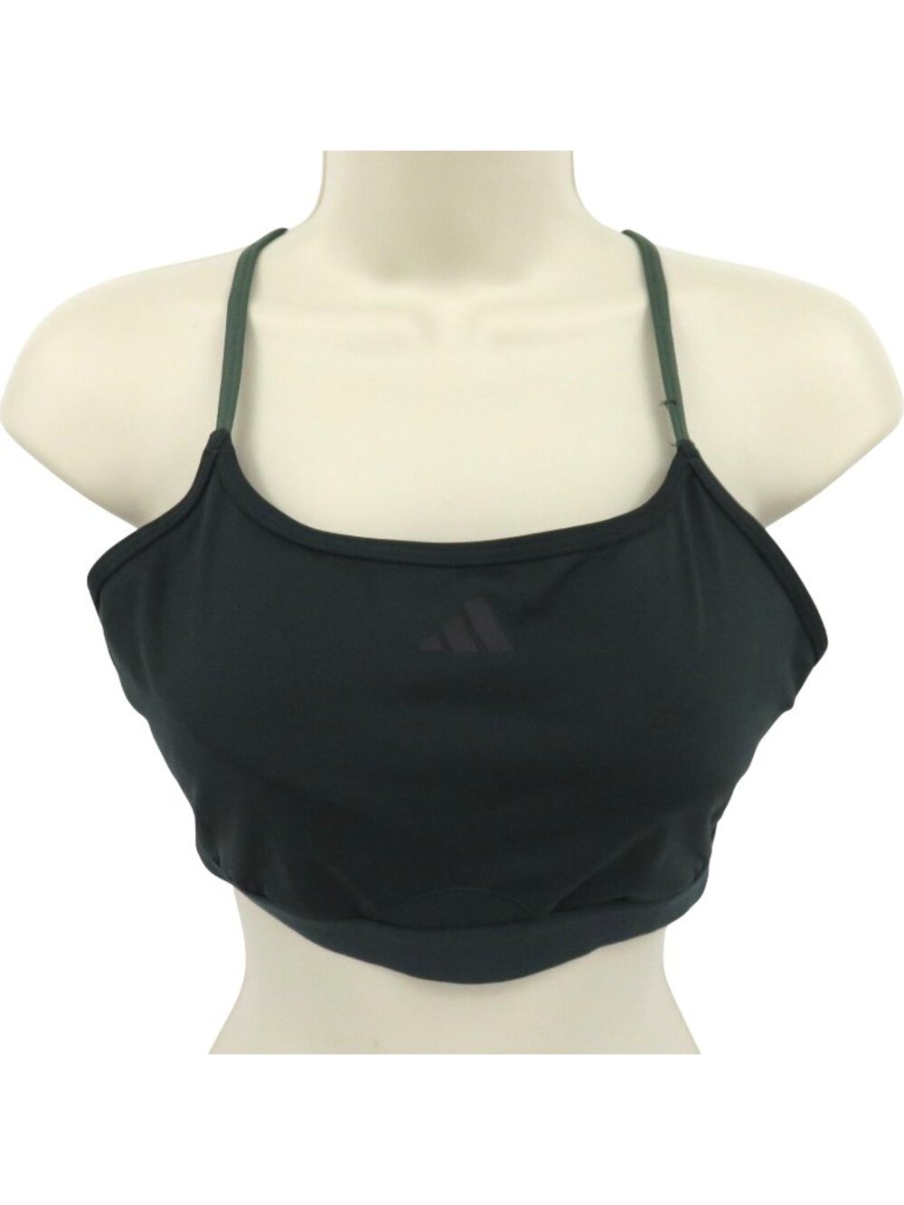 Adidas Women Medium DD MDD Green Wireless Sports Bra Removable Padding Strappy